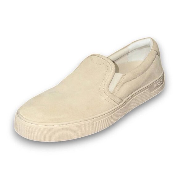 Boss Rhys Slon Sdst Men’s White Off Slip On Sneakers sz 9 EU 42 MSRP $160 - Picture 1 of 4